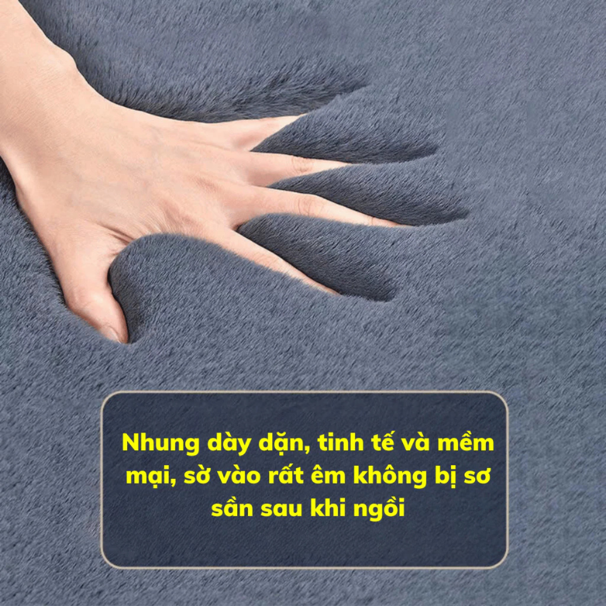 Đệm thảm lông trải ghế 1