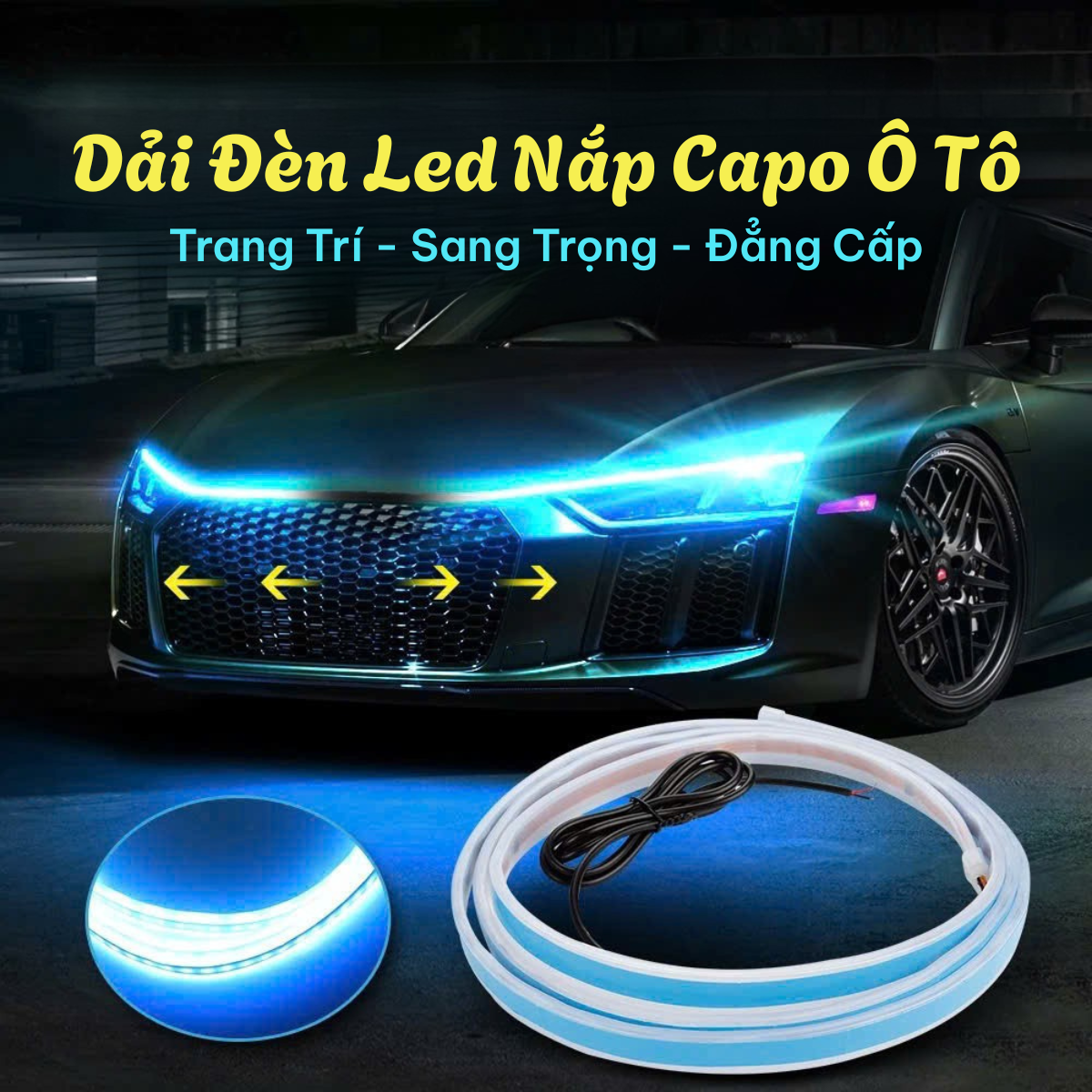 Dải Đèn LED Nắp Capo Ô Tô