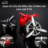 Quạt Cài Cửa Gió Điều Hòa Có Đèn Led Làm mát Ô Tô, Quạt thông gió tích hợp sáp thơm - Bền,đẹp,sang trọng