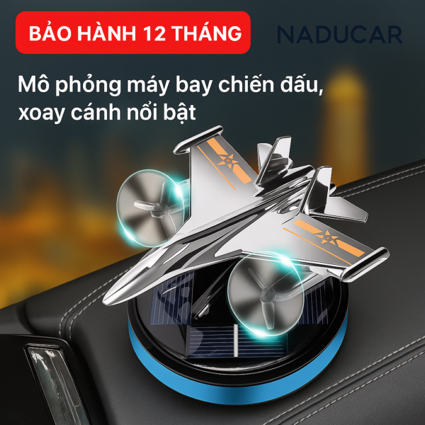 Bộ Máy Khuếch Tán Tinh Dầu Ô Tô,Titan sang trọng Thiết kế mô phỏng máy bay chiến đấu, trực thăng,xoay cánh quạt NLMT