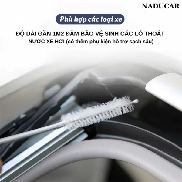 Que Chải Vệ Sinh Lỗ Thoát Nước Ô Tô Tiện Dụng, Làm Thông thoáng vị trí Thoát nước Chắn Gió, Cửa Trần,Tủ Lạnh... BoGi