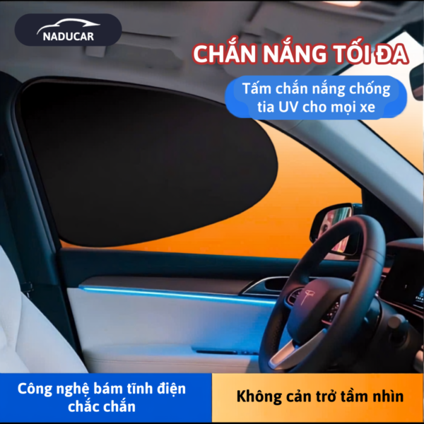 Tấm che nắng chống UV Ô Tô chính hãng ,Tấm che nắng cách nhiệt rèm hấp phụ chống nắng phù hợp cho mọi loại xe.- BoGi