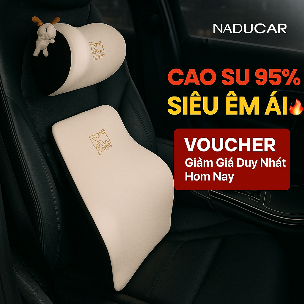 ảnh bìa đệm tựa đầu cao su non