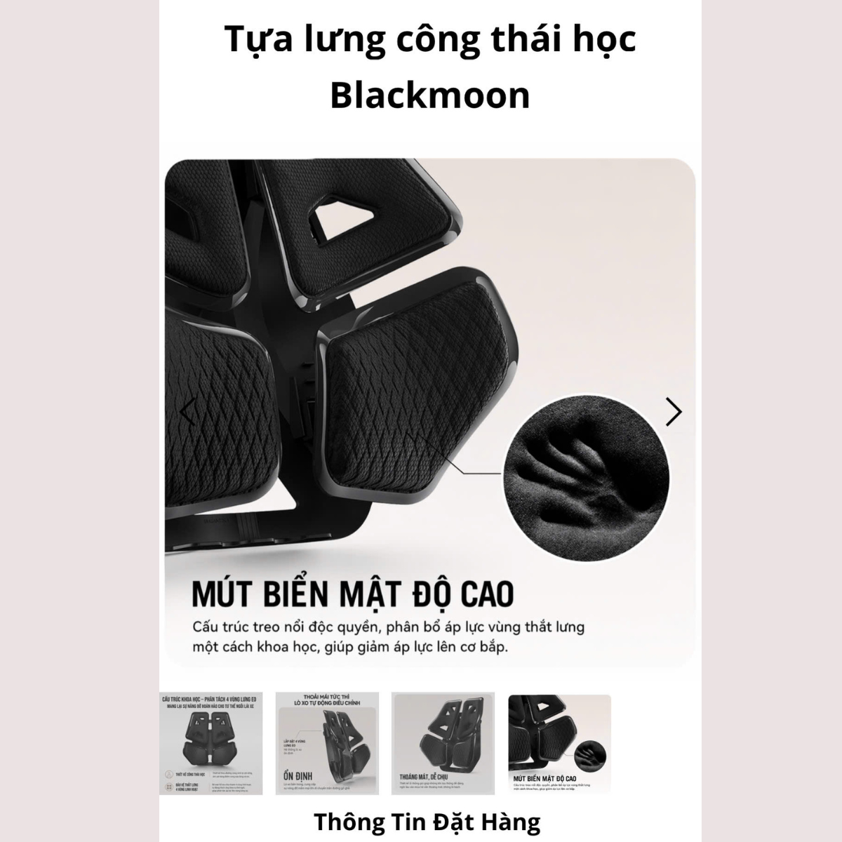 ghế tựa lưng công thái học ảnh 2